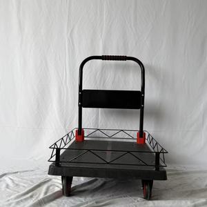 Enclosed Platform Hand Trolley with Cage Plastic Handcart Fence Mesh Design-Made in China - Product Image 2