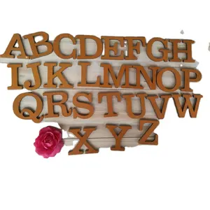 Interessante DIY madeira alfabeto Inglês figura geladeira ímã madeira refrigerdgerators ímãs kit