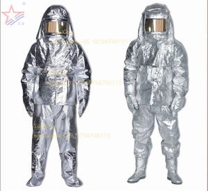 Усовершенствованная огнестойкая теплоизоляция Nom, алюминиевая теплоизоляция из suitYDAS-0129 с покрытием, противопожарный костюм, костюм для пожарных - Product Image 2