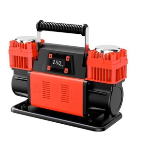 2025 New 60 Xi Lanh Đôi Nhiệm Vụ Nặng Nề 12V Tự Động Inflatable Xe Lốp Inflator Mạnh Mẽ Giám Sát Áp Suất Điện Lốp Inflators - Product Image 5