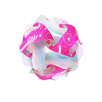 Lampe IQ en forme de boule irisée certifiée GRS OEKO - Tailles et couleurs personnalisées Cadeau original pour Halloween, remise de diplôme, fête, Noël