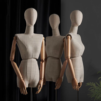 Coréen plat-épaule vêtements magasin modèle accessoires fenêtre présentoir demi-corps torsadé taille fausse femme poupée corps forme clavicule
