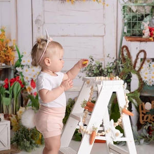 Guirnalda colgante <span class=keywords><strong>de</strong></span> madera con cuentas y etiquetas <span class=keywords><strong>de</strong></span> conejo y zanahoria para decoración <span class=keywords><strong>de</strong></span> Pascua <span class=keywords><strong>de</strong></span> Primavera, para chimenea, pared o repisa. - Product Image 2