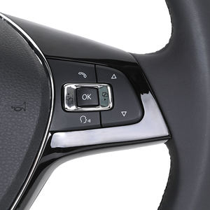 Volante de cuero personalizado para Volkswagen VW Glof 5 6 7 MK7 Polo GTI Passat B8 CC Tiguan Jetta <span class=keywords><strong>Arteon</strong></span> <span class=keywords><strong>Variant</strong></span> Vento T-Roc - Product Image 4