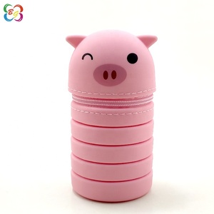 Porte-<span class=keywords><strong>crayon</strong></span> pliable en silicone durable de conception créative promotionnelle pour le bureau de bureau d'école - Product Image 3