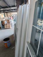 Fenêtre coulissante en vinyle blanc sur mesure, double vitrage Low-E, anti-UV, faible entretien, UPVC, anti-insectes, pour l'Amérique du Nord