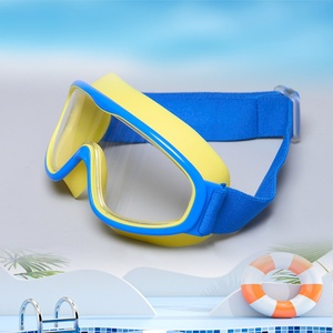 Gafas de Natación para Niños, Impermeables y Antivaho, con Marco Grande, Nueva Tela para la Cabeza, Color Brillante, Silicona, Nuevo Diseño - Product Image 4