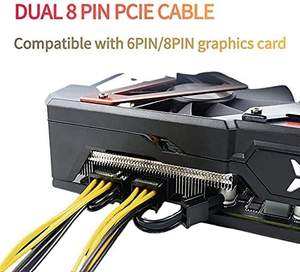 Cable de Extensión de Alimentación PCIe de 8 Pines a Doble 8 (6+2) Pines de Alta Calidad Marca Holly para Tarjetas Gráficas/de Video, Longitud y Color Personalizables - Product Image 3