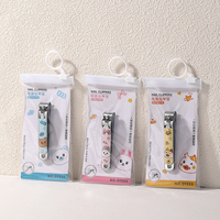 LMLTOP OEM Cartoon Nail Clipper Safe Kids Nail Cutter Trimmer Kit Sharp Stainless Steel Finger Toe Nail Cutting Tool SY559