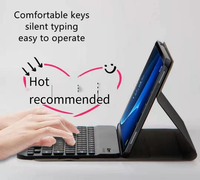 Untuk Tab S7, Keyboard IR Nirkabel Clamshell Ukuran Penuh yang Kompatibel dengan Jangkauan 10 Meter