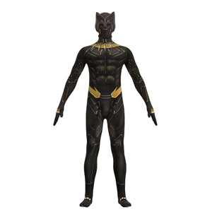 BAIGE-body de superhéroe para Halloween, disfraz de <span class=keywords><strong>pantera</strong></span> <span class=keywords><strong>negra</strong></span> de lujo 2, fiesta de carnaval, Cosplay - Product Image 3