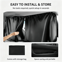 Rideau de séparation pour voiture, occultant, en tissu Oxford, protection UV, pare-soleil pour berline, SUV, MPV, fourgonnette
