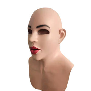 <span class=keywords><strong>Maschera</strong></span> Realistica in Lattice Viso da <span class=keywords><strong>Donna</strong></span> per Halloween Ballo in <span class=keywords><strong>Maschera</strong></span> Drag Queen Travestimento <span class=keywords><strong>Costume</strong></span> da Sissy Transgender - Product Image 2
