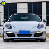 YU GUANG pour Porsche Boxster Cayman 981 2013 2015 Phares LED Mise à niveau vers le style Pdls 2025 5500K 80W 8000 Lumens