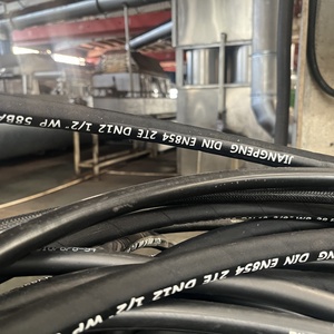 Manguera de Goma EPDM <span class=keywords><strong>INTERFLEX</strong></span> de Fábrica R3 R6 1TE 2TE 3TE con Refuerzo de Fibra de Acero Industrial para Agua, Aceite, Aire e Hidráulica - Product Image 3