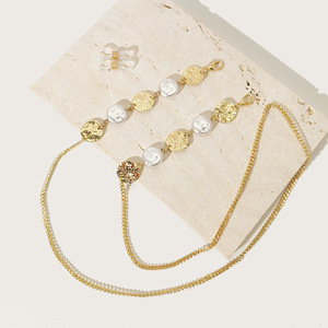 <span class=keywords><strong>Bijoux</strong></span> mode perles plates chaîne de <span class=keywords><strong>lunettes</strong></span> de soleil à maillons cubains chaîne de <span class=keywords><strong>lunettes</strong></span> vintage élégante en métal chaîne de <span class=keywords><strong>lunettes</strong></span> <span class=keywords><strong>cordon</strong></span> de <span class=keywords><strong>lunettes</strong></span> - Product Image 4