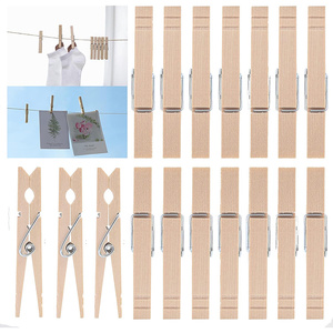 All'ingrosso in legno clip per <span class=keywords><strong>foto</strong></span> in legno naturale mollette piolo per la decorazione della casa - Product Image 3