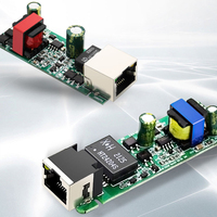 Divisor POE j45 sokcet 48V alimentación a través de Ethernet Gigabit IEEE802.3Af/At a RJ45 enchufe y USB-C para cámara CCTV Wifi AP Voip
