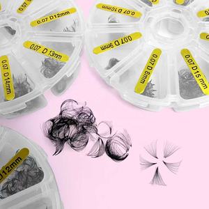 Meecillashes Vente flash Marque privée Cils synthétiques faits à la main 3D 4D 5D 6D 8D 10D Pré-faits en éventail Cils volumineux Mega Volume Extensions de cils - Product Image 4