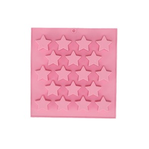 <b>Silicone</b> Star Ice Cube Tray Pink 16 Cavities Dishwasher Safe Oven Safe <b>Baking</b> Mold - Product Image 1