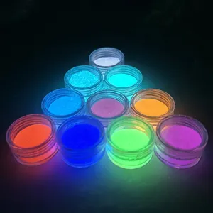 Self-Light Glow In The Dark Fluorescent Powder Photoluminescent Glow Pigment Luminous Plastic Glow Coating Safety Sign Ink