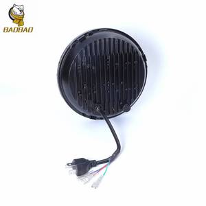 Feux LED ronds blancs et jaunes BAOBAO de 7 pouces, phares LED pour Jeep Wrangler, <span class=keywords><strong>Harley</strong></span> <span class=keywords><strong>Davidson</strong></span>, accessoires de voiture, pièces de <span class=keywords><strong>moto</strong></span> - Product Image 3