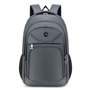 Men's <b>Backpack</b> <b>Large</b> Capacity 20-35L Business Travel Solid Color Gray Black Blue Soft Handle Interior Zipper Pocket - Product Image 1