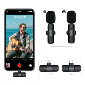 Hot Bán K8 Không Dây Ve Áo Mic Di Động Ghi Âm Bằng Giọng Nói Video Mini <span class=keywords><strong>Microphone</strong></span> Cho Iphone Android Phát Sóng Trực Tiếp Chơi Game Điện Thoại Mic - Product Image 6