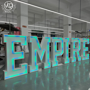 Letras de Neón Decorativas <span class=keywords><strong>para</strong></span> Eventos, Alquiler de Letras LED Grandes, Letras Metálicas Grandes con Luces en Venta - Product Image 5