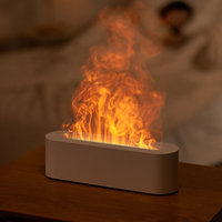 Nouveau diffuseur d'arôme de flamme colorée de 150ml pour la maison, humidificateur de flamme de simulation, diffuseur d'arôme de feu d'huile essentielle