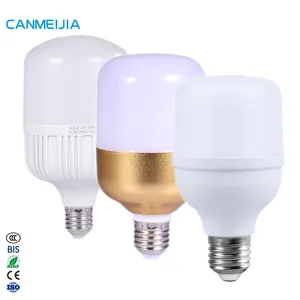 B22 E27 titular T-Forma 5W 10W 15W 20W 30W 40W 50W llevó la lámpara de bulbo fabricante Material Led luces de bombilla de Bombillo Led Focos Led