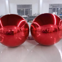 Grande Arche Gonflable Géante Boule Disco Miroir pour Décoration de Scène de Mariage Argent Rouge Iridescent Or Globe à Neige Ballon DLGZG