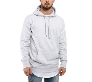 Sweatshirts d'hiver surdimensionnés à capuche en molleton imprimé à épaules tombantes pour hommes, vêtements personnalisables - Product Image 6