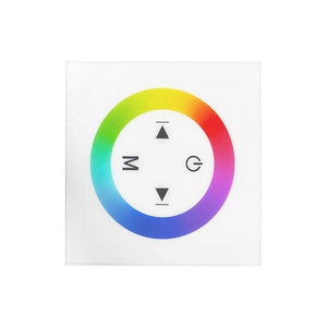 欧州標準壁取り付け<span class=keywords><strong>LED</strong></span> RGBコントローラ12V <span class=keywords><strong>PWM</strong></span>調光器スイッチROHS認定タッチパネルコントロール<span class=keywords><strong>LED</strong></span>ストリップライト用 - Product Image 1