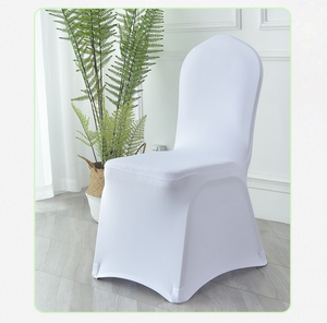 Housse de chaise blanche universelle <span class=keywords><strong>pas</strong></span> chère pour la décoration de la maison, les restaurants, les mariages, les banquets, les hôtels et les fêtes - Product Image 5