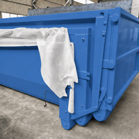 Conteneur à déchets en acier robuste XINTUO avec crochet de levage pour le recyclage des déchets métalliques industriels, haute sécurité, capacité de 800 kg, Shandong