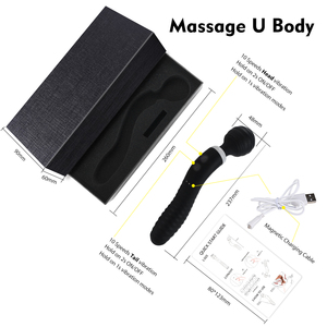 Aite Dual End Multiple Frequency Dildo Vibrator Dubbele Vibratie Toverstaf Seksspeeltjes Voor Vrouw - Product Image 5