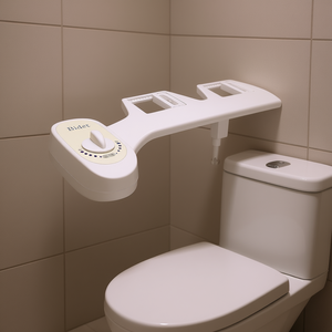 Accesorio de bidé para inodoro, montado en la pared, de plástico, con presión de agua ajustable, diseño minimalista - Product Image 2