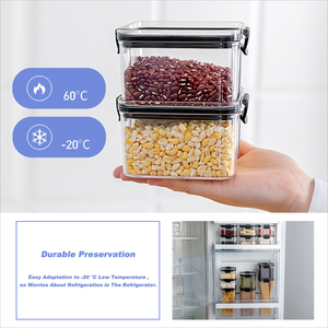 Nhà Bếp Cấp Thực Phẩm Nhựa Lưu Trữ Hộp Kín Chống Ẩm Jar Cho Cà Phê Trà Ngũ Cốc Khác Khô Hàng Hóa Nhà Bếp <span class=keywords><strong>Container</strong></span> <span class=keywords><strong>Set</strong></span> - Product Image 2