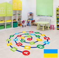 Autocollants de sol en PVC mat à motif personnalisé, empreintes de pieds d'enfants, flèches, autocollants au sol pour maternelle, école, jeux sportifs