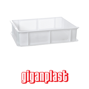 Giganplast <b>Crate</b> Service Forata Stackable 30 x 40 x 10 h cm Catering Equipment Restaurant Supplies Wholesale - Product Image 4