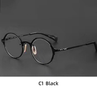 Gafas Ópticas Unisex de Alta Calidad con Diseño Nuevo, Montura Completa de Titanio Ligera, Anti-Luz Azul, Forma Geométrica sin Aro