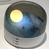 Lampe de table LED Moon-Veilleuse LED pour la décoration de la maison, l'étude, le bureau et le salon