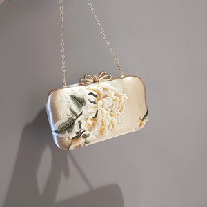 Ladies Peony Embroidery <b>Wedding</b> <b>Clutch</b> Bag Popular Evening Bag Chain Women's Shoulder Bag - Product Image 3