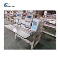 Machine à broder automatique à grande vitesse à double tête et 15 aiguilles pour casquettes, t-shirts et broderies plates