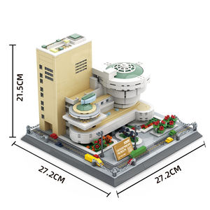5242 Musée Guggenheim New York Amérique <span class=keywords><strong>Monde</strong></span> Scène Architecturale Attractions Unisexe Building Block Ensemble de jouets en plastique Juguete - Product Image 4