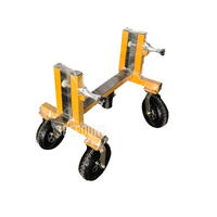 Chariot autobloquant industriel pour dalles de granit et de marbre Chariot de manutention de panneaux à 2/4 roues pour le transport et le déplacement de pierres