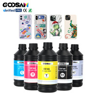 GOOSAM Harga Terbaik Tinta UV Ramah Lingkungan Non-Toksik 500ml 1000ml untuk Epson DX5 DX7 1390 L800 R1900 R2000 untuk Casing Ponsel