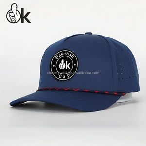 Casquette de baseball personnalisée avec logo entièrement perforé, découpe au laser, bord original, cordon, broderie, imperméable, casquette de camionneur - Product Image 5
