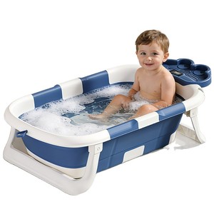 Bañera Plegable Portátil para Bebés, con 3 Posiciones y Asiento, para Recién Nacidos de 0 a 12 Meses, Bañera Multifuncional de Plástico - Product Image 4